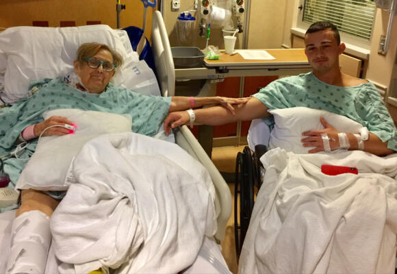 She gave him a mom; He gave her a kidney