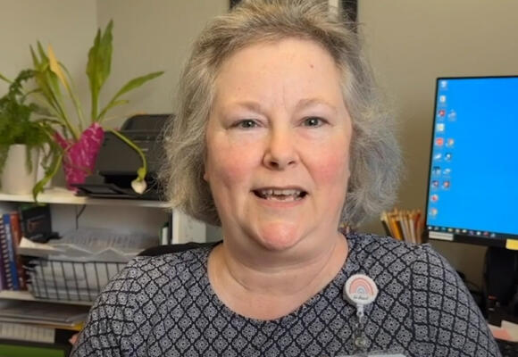 Surprise compliment: Leslie Clarke, nurse navigator