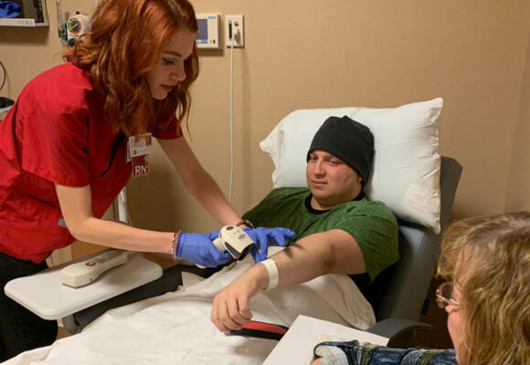 His mom was working in urgent care when he got cancer diagnosis