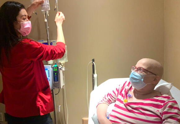 Patient treasures German heritage; Appreciates Simon Cancer Center Care