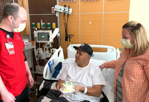 Patient’s birthday was filled with abundant love and surprises