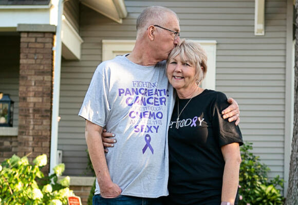 Husband-wife thankful for precision genomic testing of two cancers