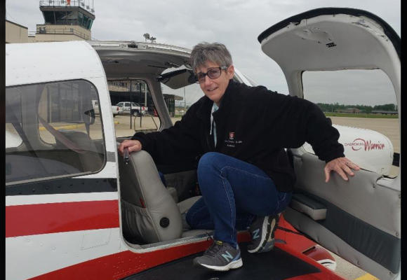 After dropping 66 pounds, she is flying high