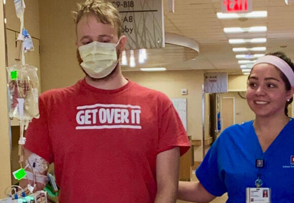 Lending a helping hand and an encouraging word