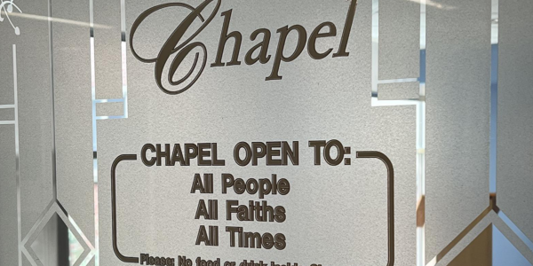 A new chapel for reflection, prayer, and comfort image.