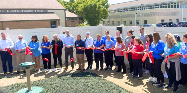 Community celebrates opening of IU Health Pediatric Rehabilitation Outdoor Space image.