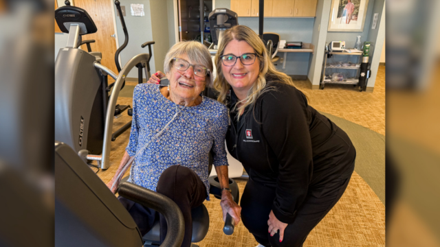 95 and thriving: Arlene Miller finds strength in Cardiopulmonary Rehab image.