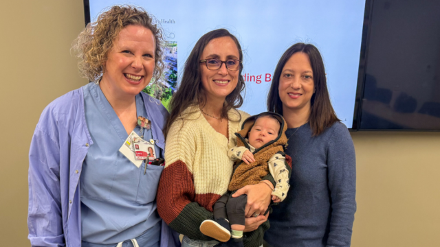 Breastfeeding support at IU Health Fishers extends care beyond delivery image.