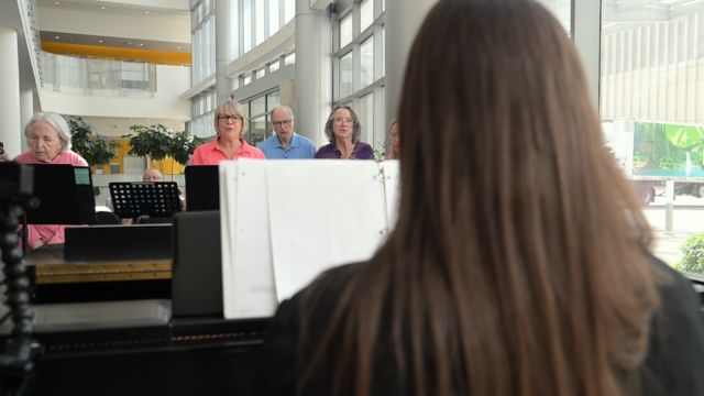 Parkinson's choir growing in participation and impact image.