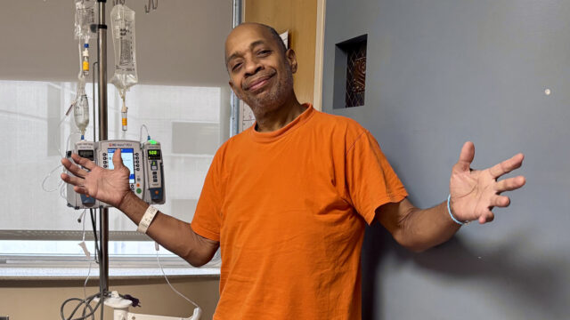 Patient with multiple myeloma hoping to be home for Christmas image.