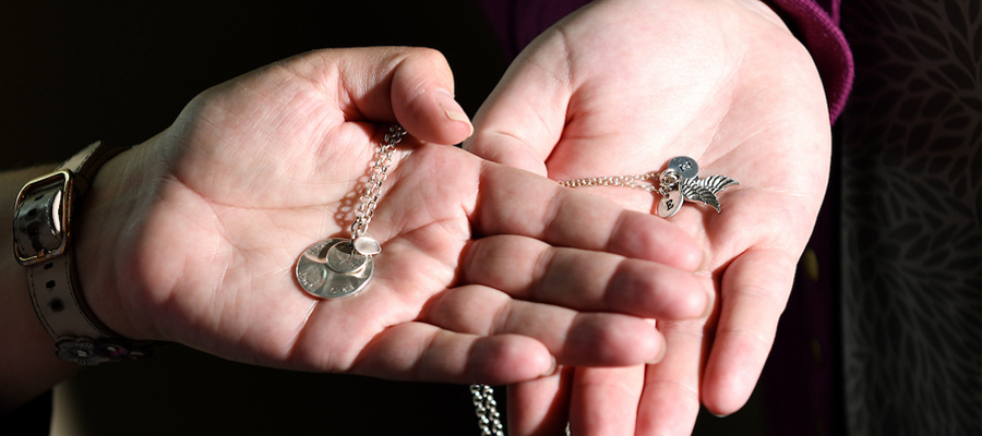 Norkus' angel wings necklace