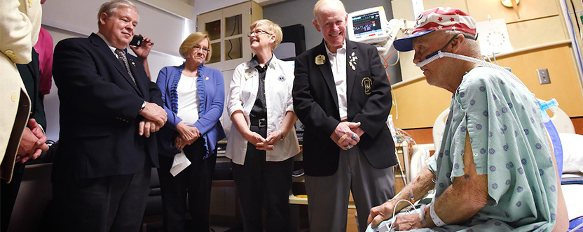 Quiet Leader Honored at Bedside